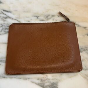 Everlane leather zippered pouch
